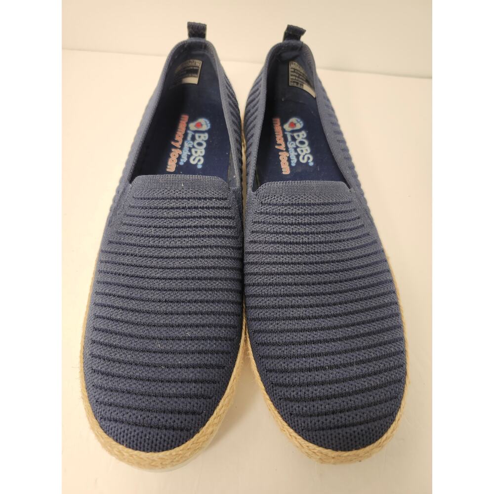 Bobs From Skechers Women's Flexpadrille Slip-On Memory Foam Navy Blue Size 9.5